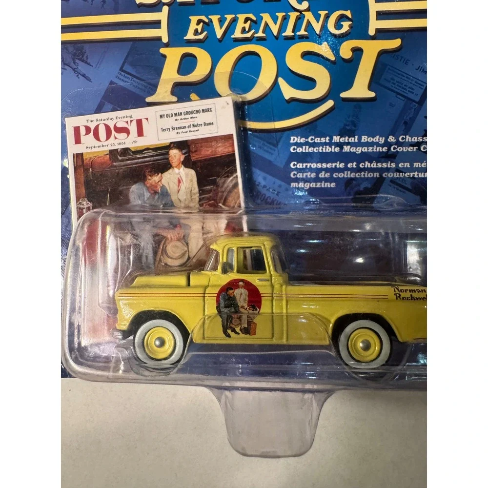 Johnny Lightning Saturday Evening Post 1955 Chevy Cameo Yellow Norman Rockwell